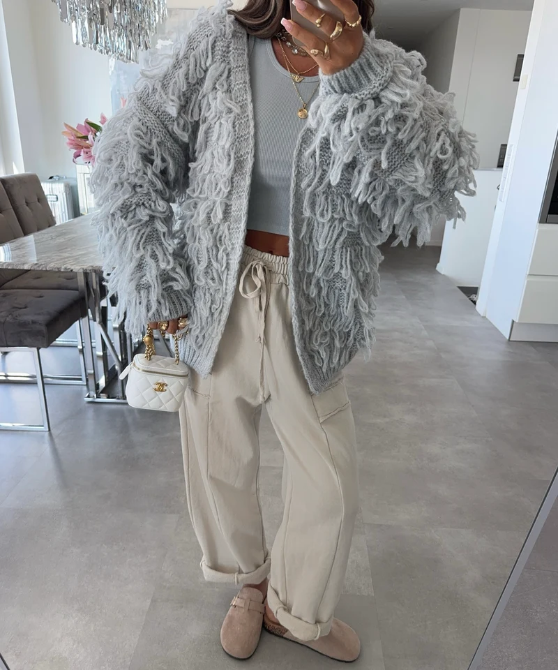 Cardigan Deria Hellgrau
