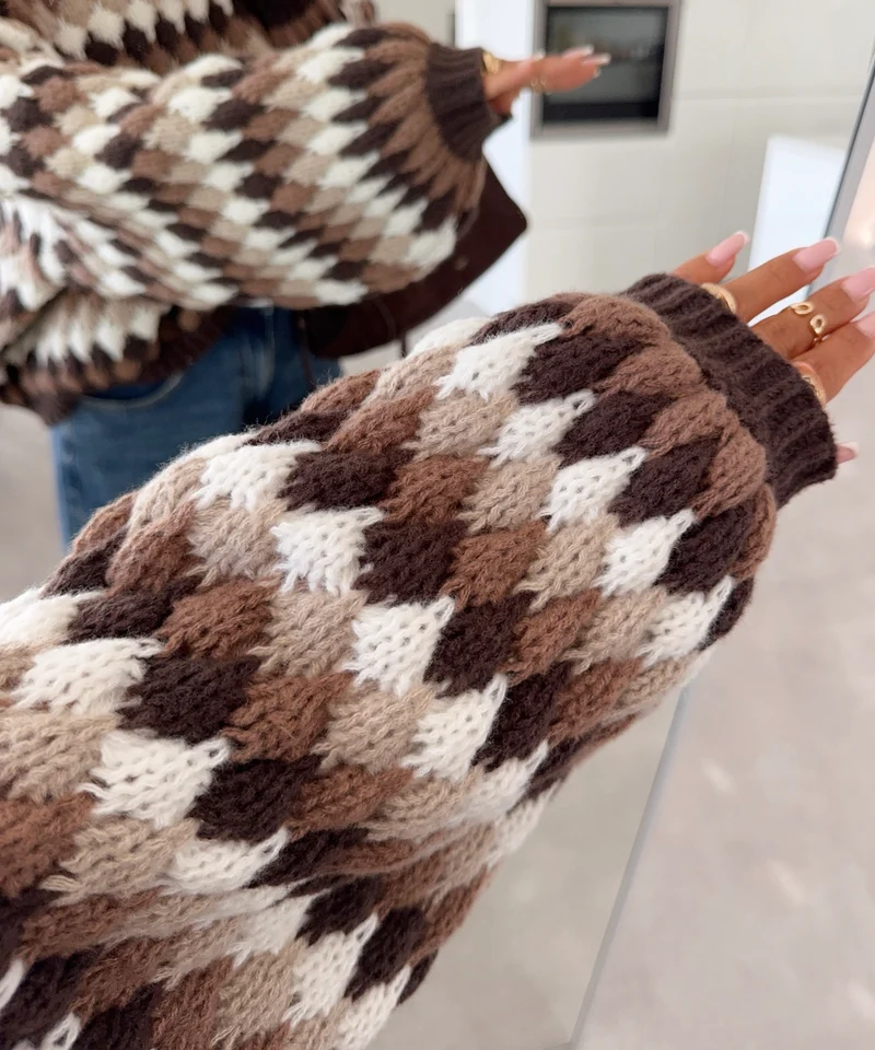 Strickpullover Soline Braun