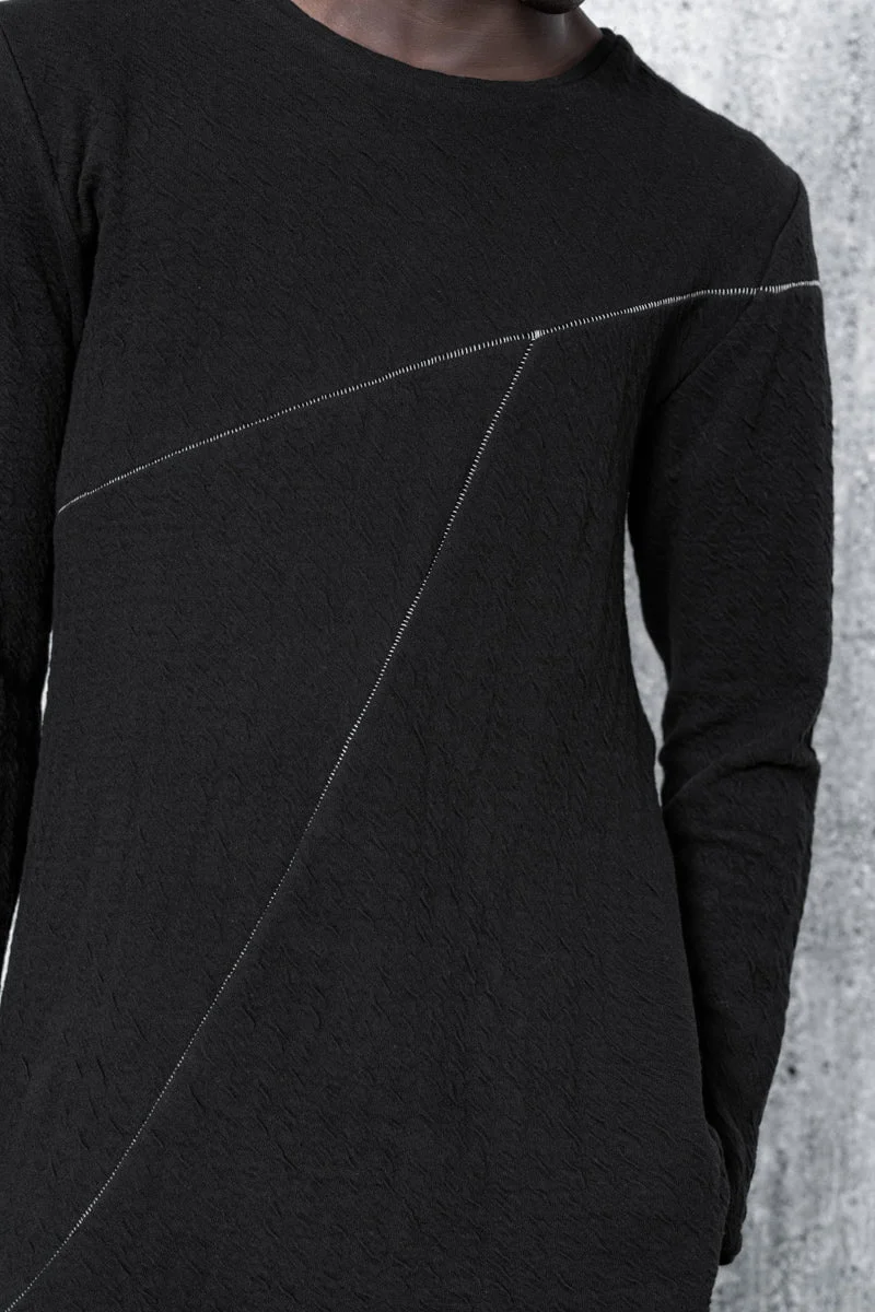 eigensinnig wien | Dave | Außergewöhnlicher Herren Designer Strickpullover in Schwarz
