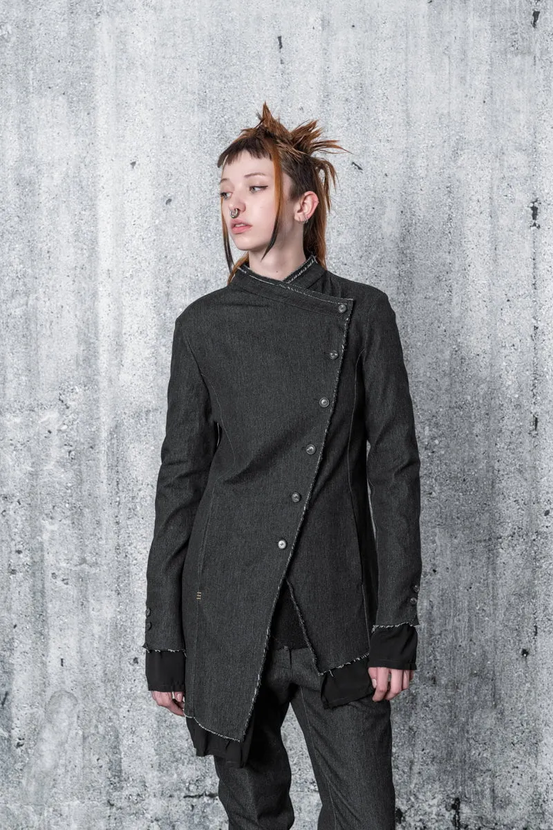 eigensinnig wien | Camus | Außergewöhnliche Jeansjacke für Damen in Grau