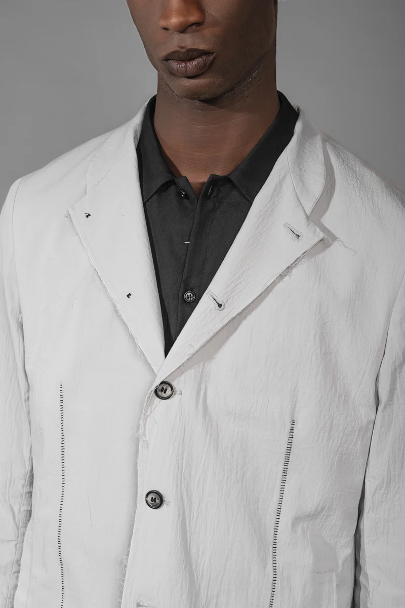 eigensinnig wien | Mises | Weißes Designer Herren Sommersakko aus japanischer Baumwolle