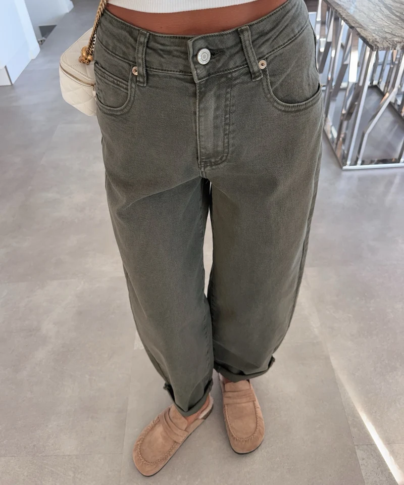 Stretch Balloon Jeans Aviana Khaki