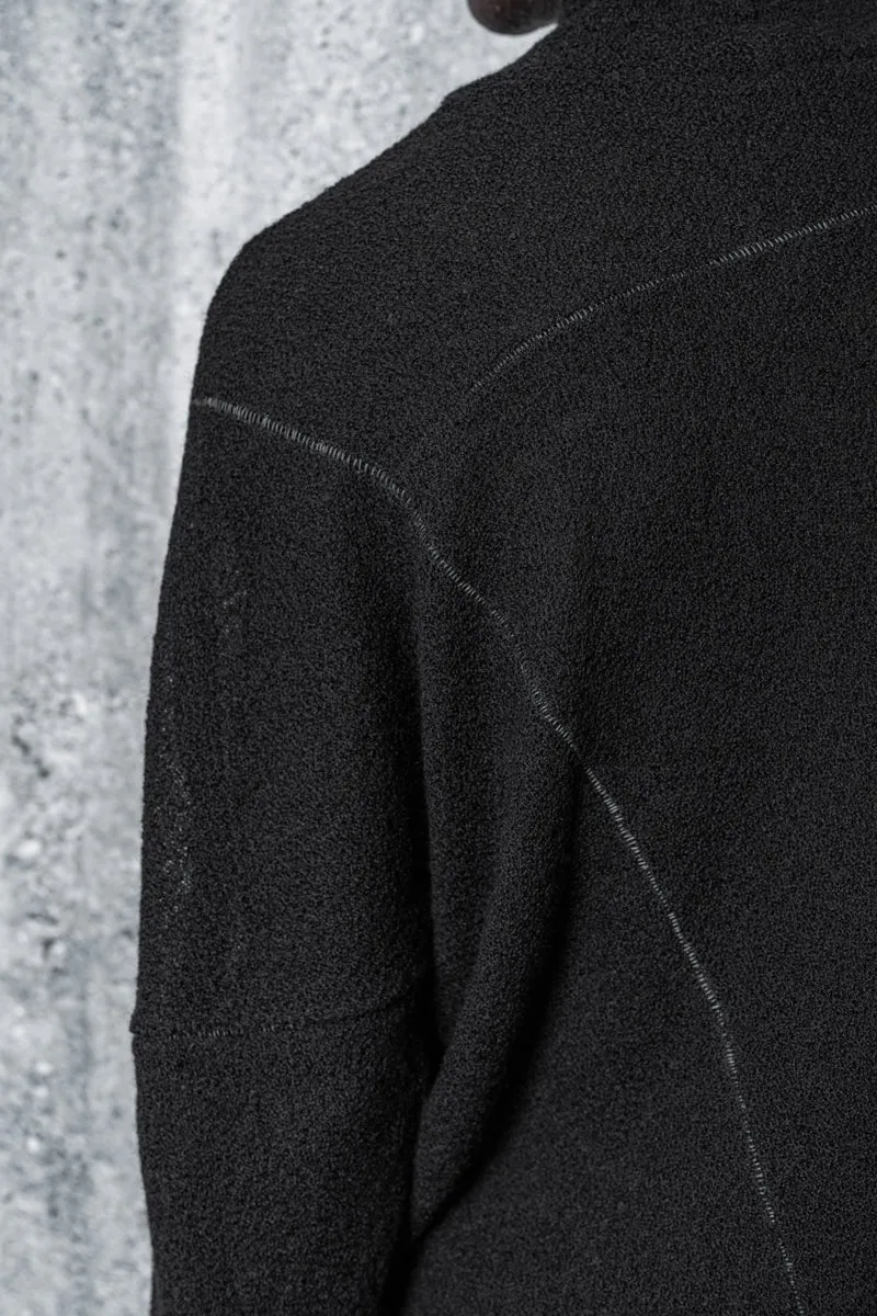 eigensinnig wien | Tolstoi RK | Schwarzer, exklusiver Rollkragenpullover aus Wolle für Herren