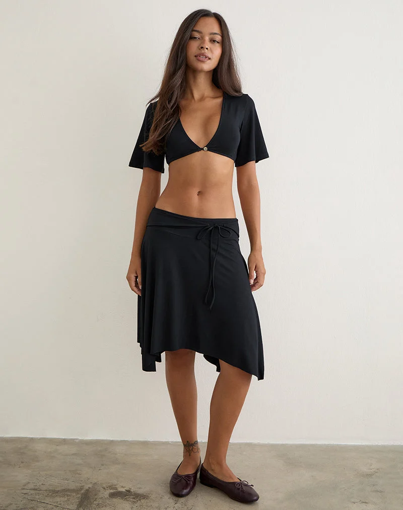 Stapa Bolero-Top in Kurzform, schwarz