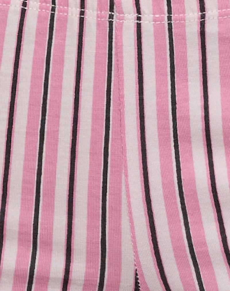 Eunia Micro Shorts in Nadelstreifen Rosa