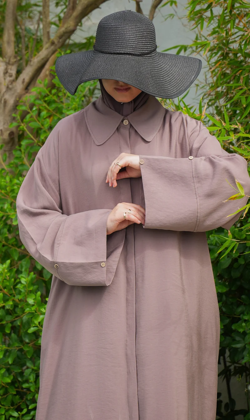 Elisa Lyocell Blusenkleid Pflaume