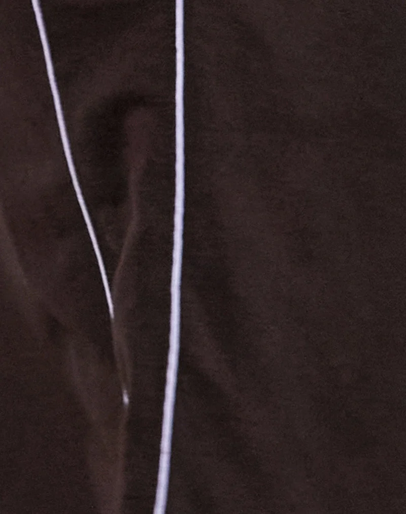 Benton Jogger in Bitter Chocolate mit violettem Einband