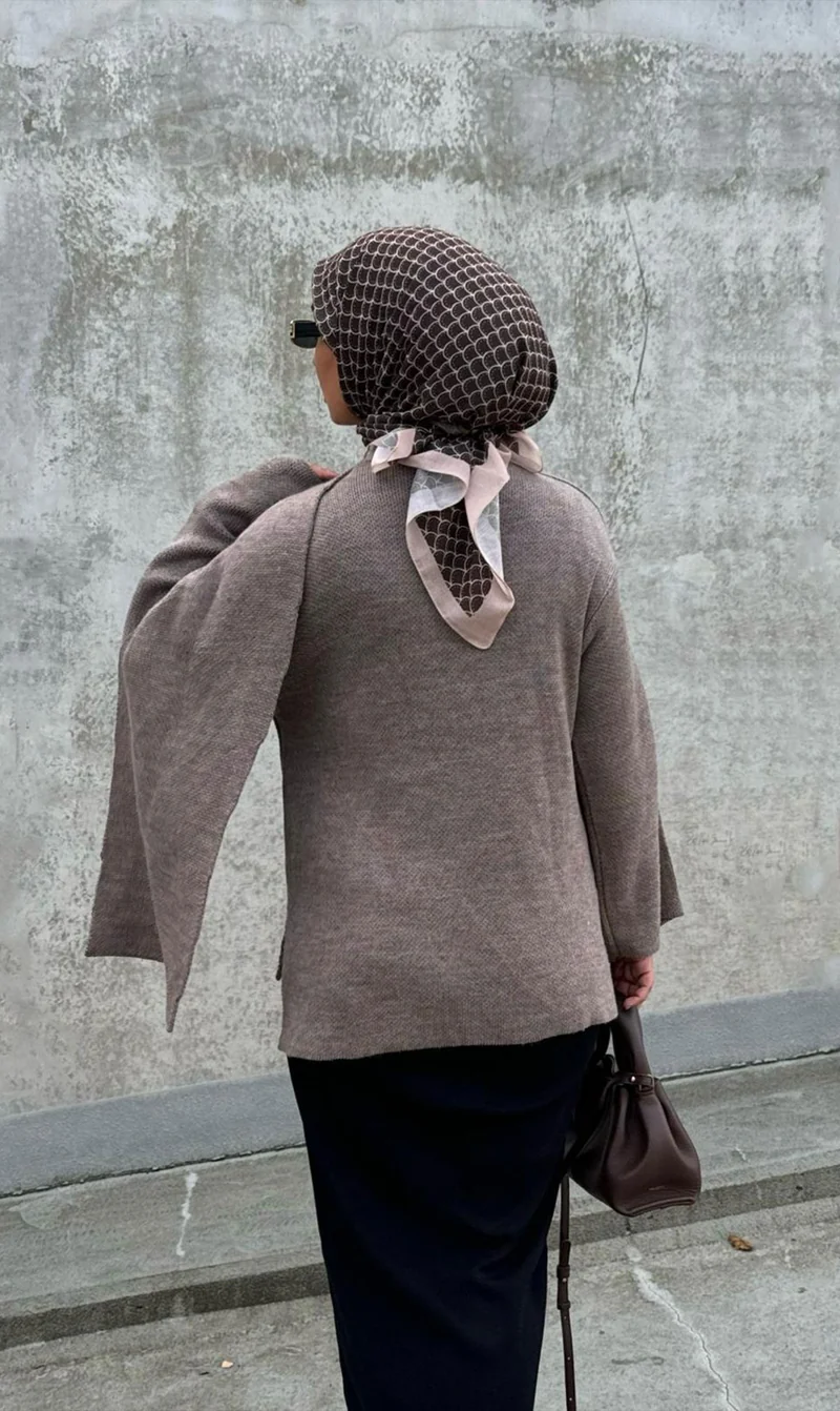 Weicher Strick-Wickelcardigan