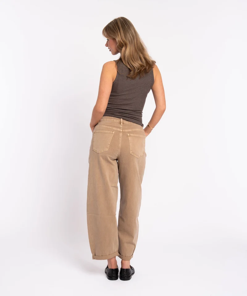 Stretch Balloon Jeans Aleno Camel