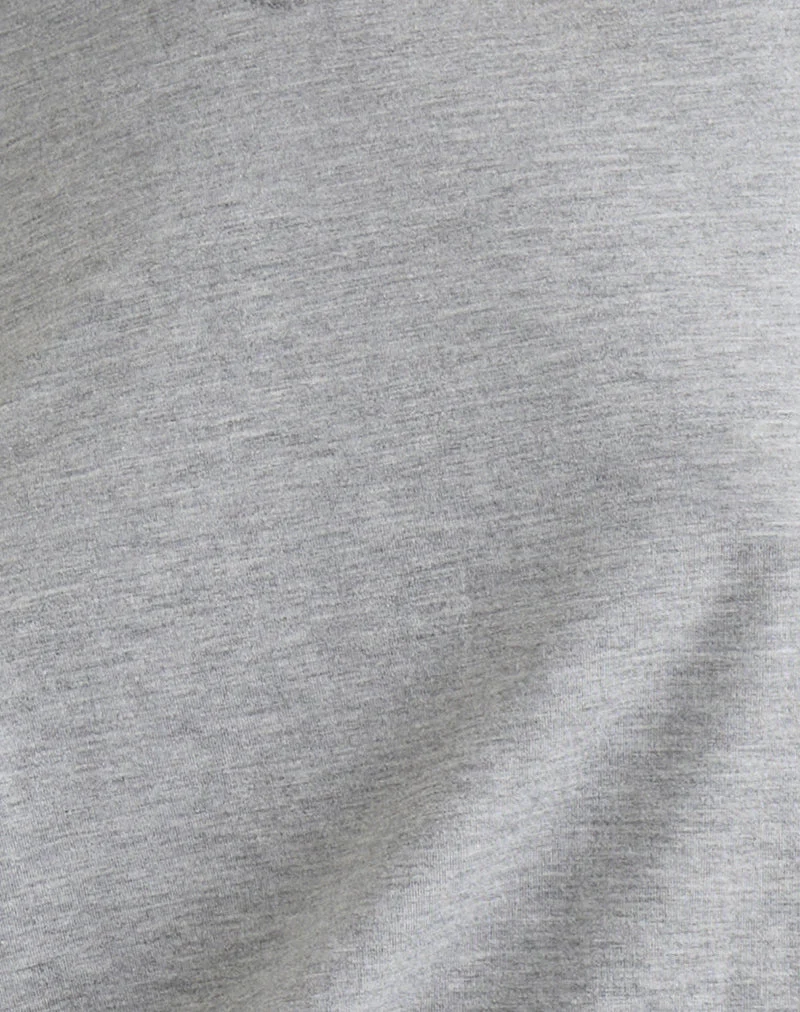 Feman Top aus Jersey Grau meliert