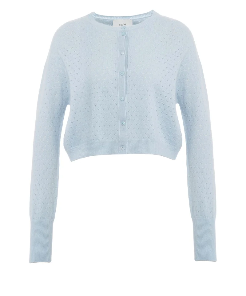 Cardigan in cashmere 'Azzurra'