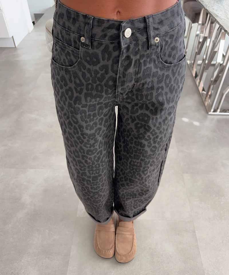 Stretch Balloon Jeans Lua Leo Grau