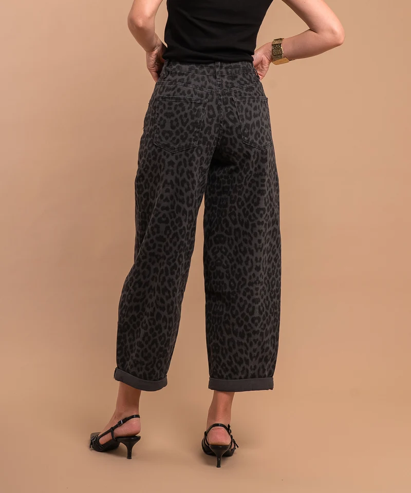 Stretch Balloon Jeans Lua Leo Grau