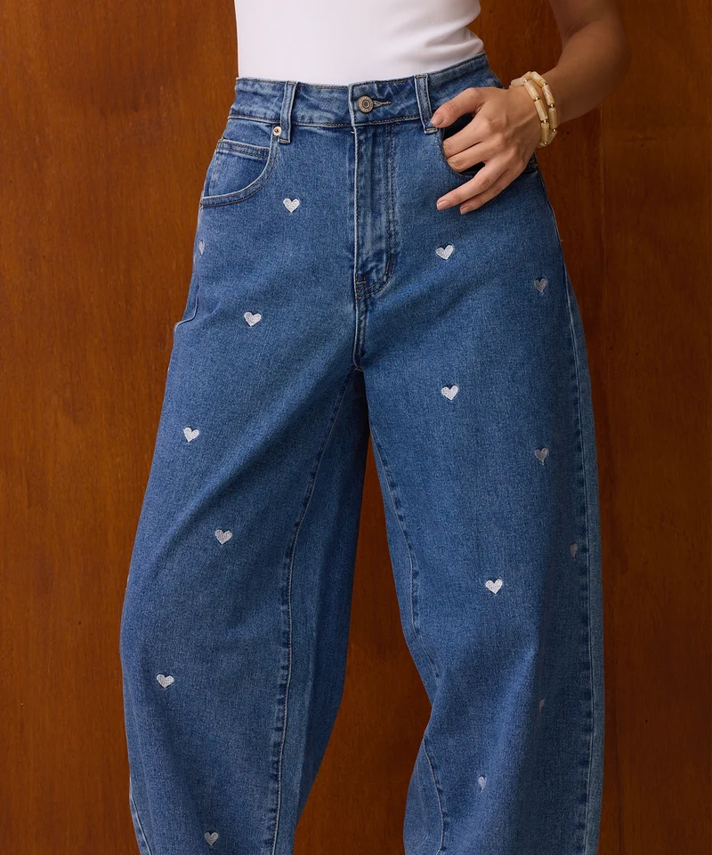 Stretch Balloon Jeans Hela Herzchen