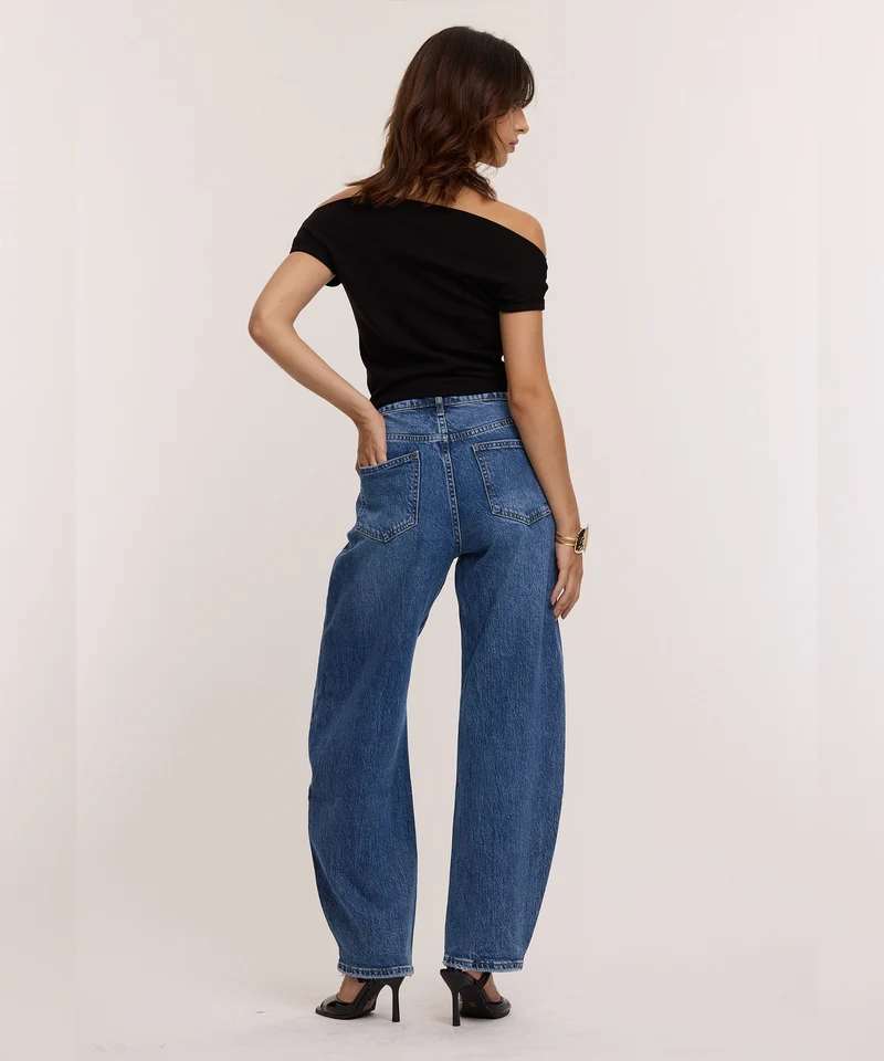 Stretch Balloon Jeans Ovia Vintage Dunkelblau