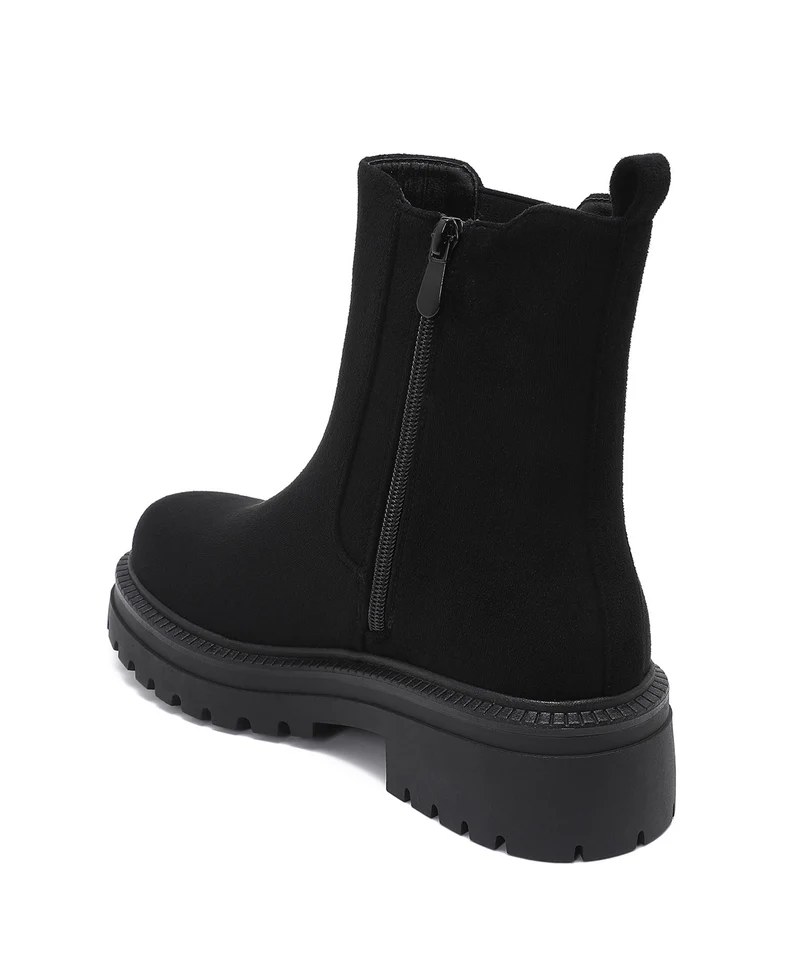 Wildleder Chelsea Boots Lania Schwarz