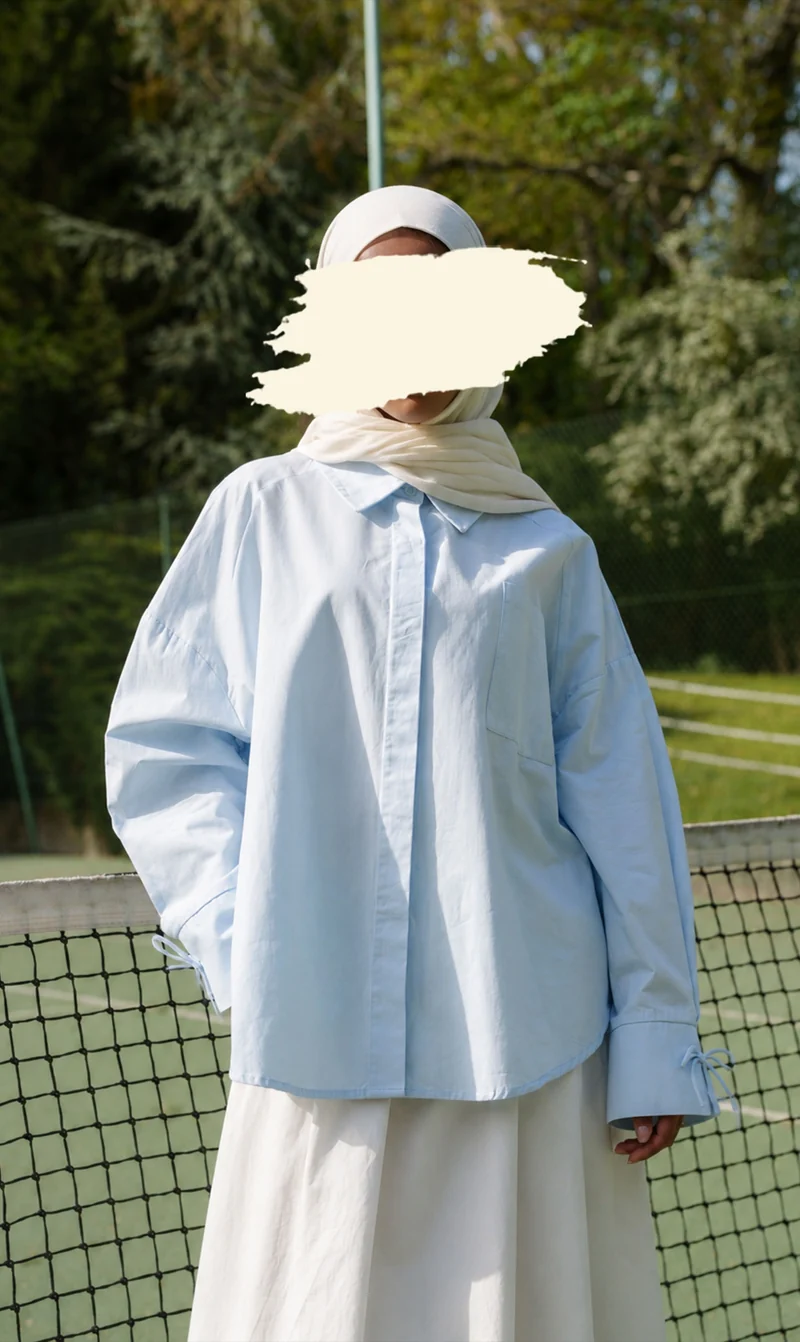 Bluse mit Kragen, Baumwolle, Niaha