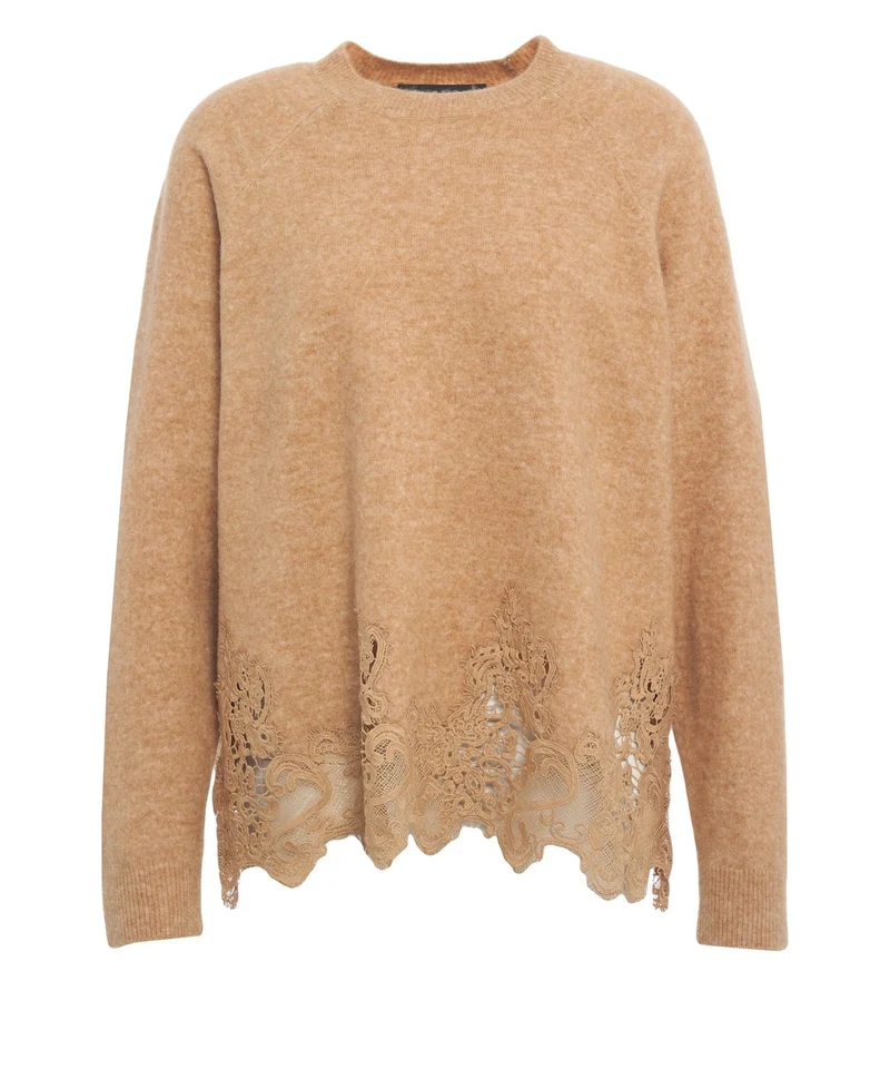 Maglia con dettagli in pizzo
