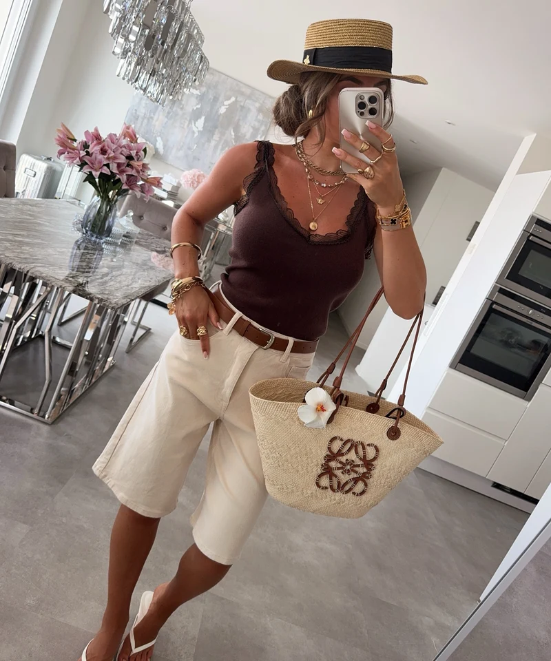 Stretch Bermuda Shorts Lucy Creme