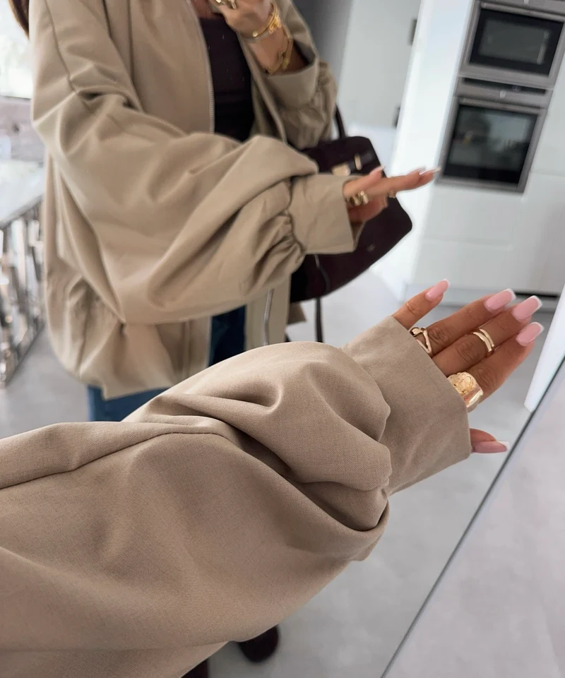 Blousonjacke Osha Beige