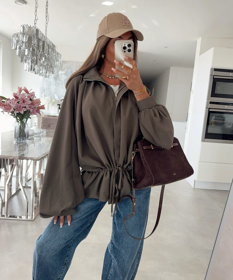 Blousonjacke Osha Braun