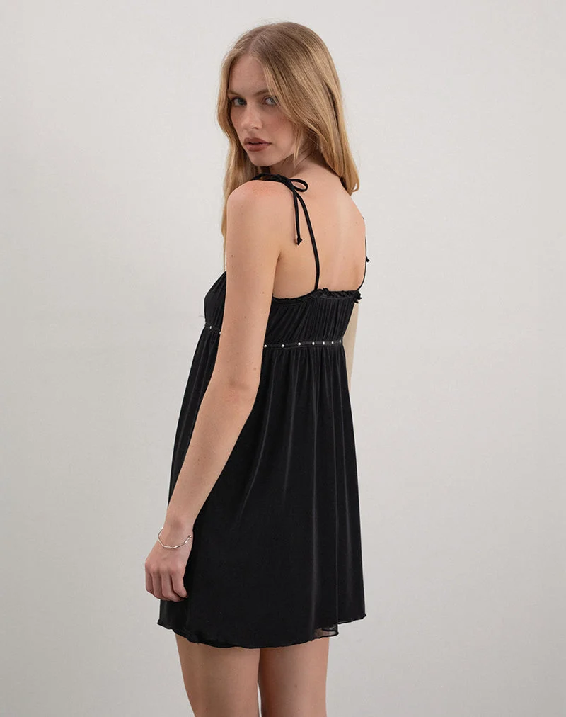 Damiera Minikleid in Schwarz