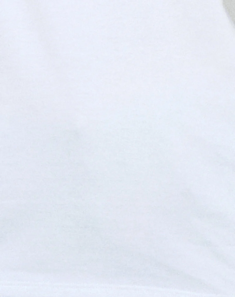 OB Oversized Langarm-Top in Weiß
