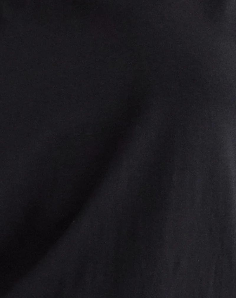 Amelina Rückenfreies Minikleid in Schwarz
