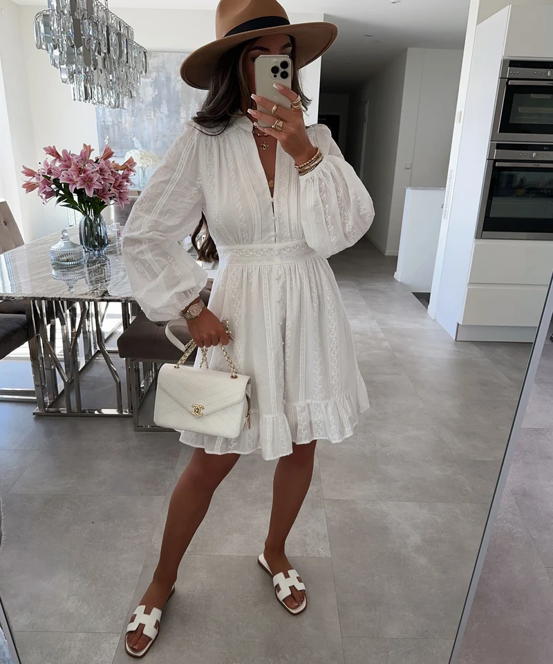 Kleid Laurel Weiß