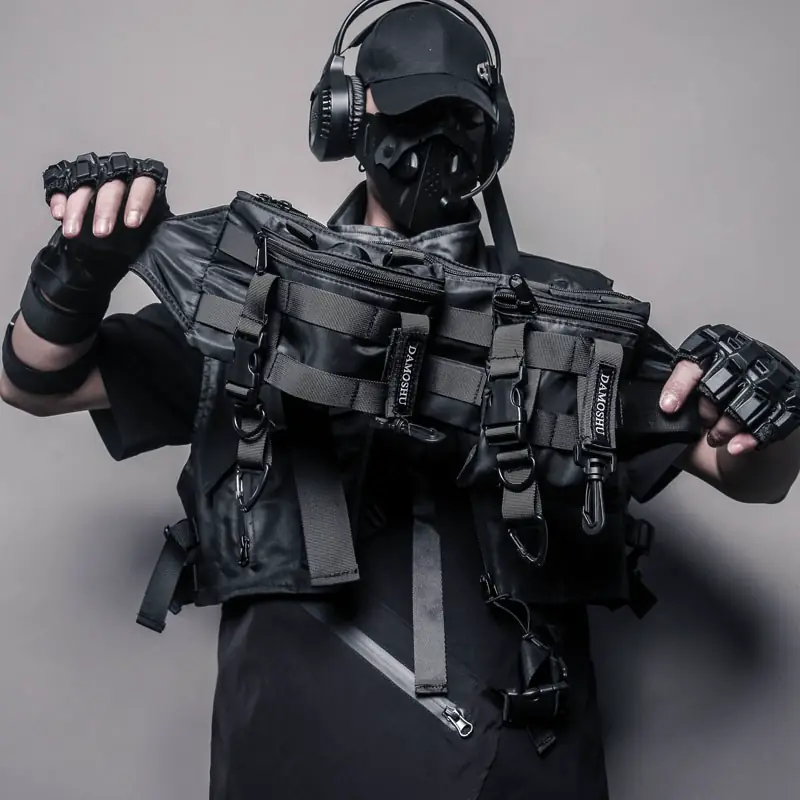 Technische Gürteltasche für Herren mit Schnallenriemen