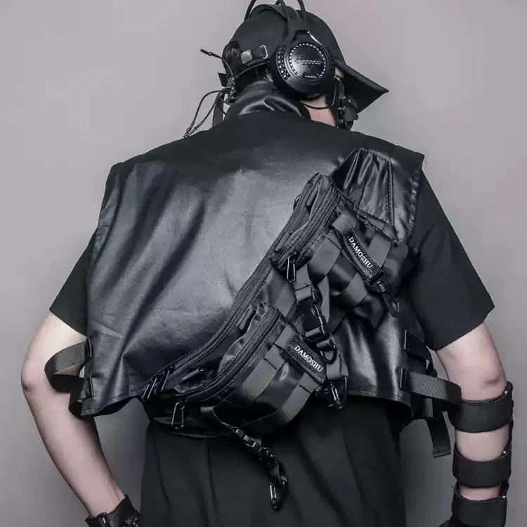 Technische Gürteltasche für Herren mit Schnallenriemen