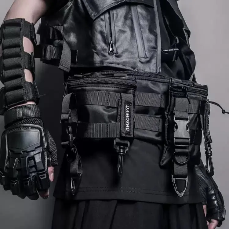 Technische Gürteltasche für Herren mit Schnallenriemen