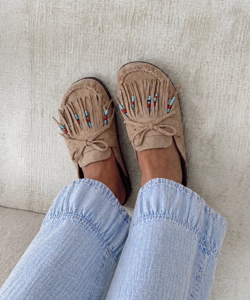 Pantoletten Miranda Franssen Beige