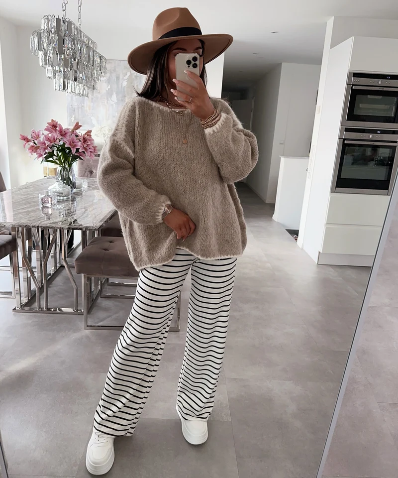 Stoffhose Malika Weiß