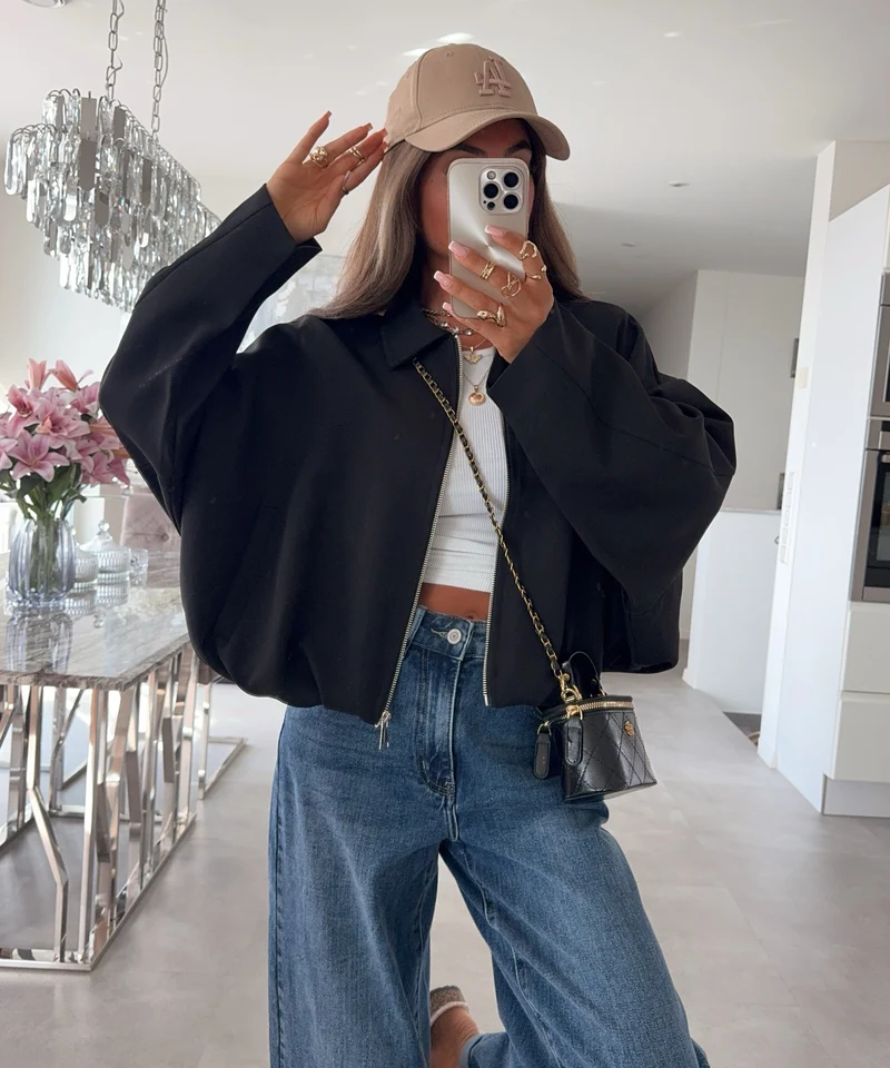 Blousonjacke Velia Schwarz