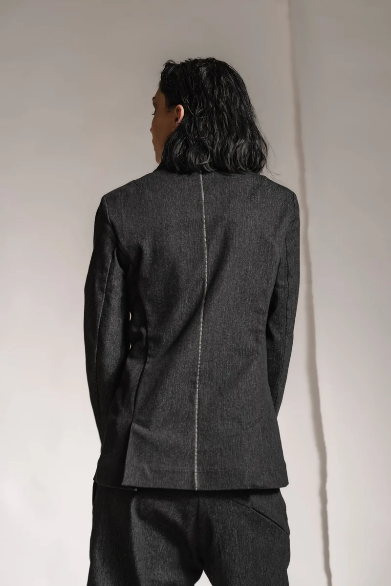 eigensinnig wien | Sontag | Designer Jeansjacke für Damen in Grau