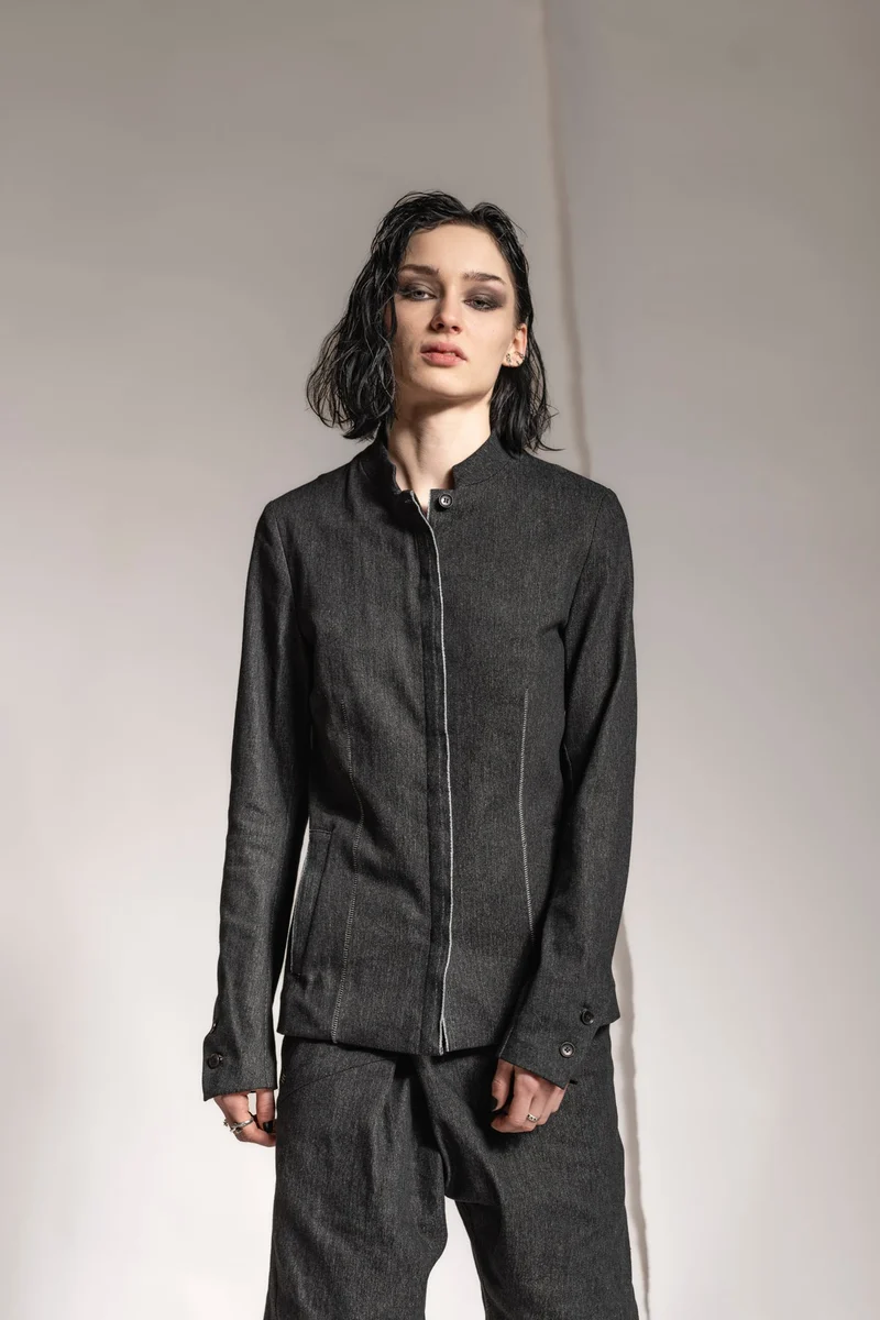 eigensinnig wien | Sontag | Designer Jeansjacke für Damen in Grau