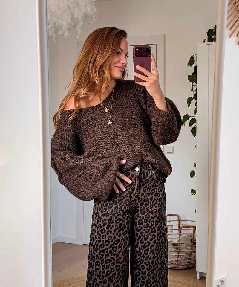 Pullover Cinderella Dunkelbraun