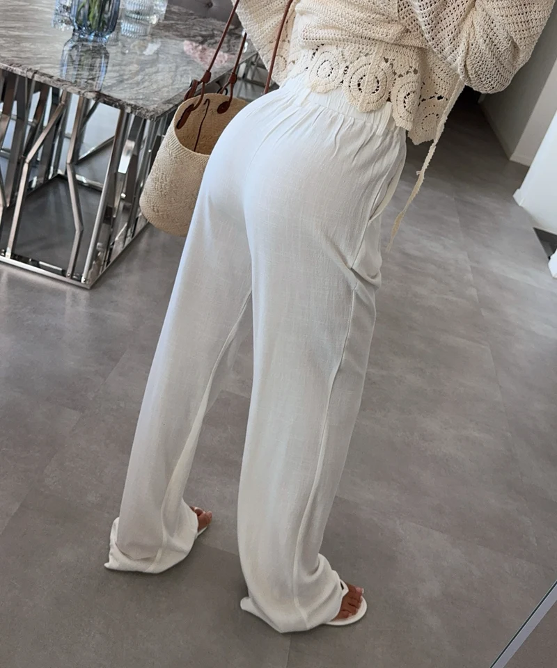 Leinenhose Ilona Weiß
