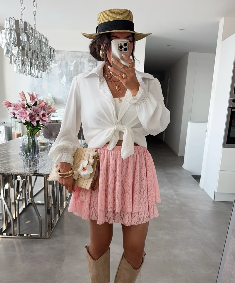 Hosenrock mit Spitze Liwa Rosa