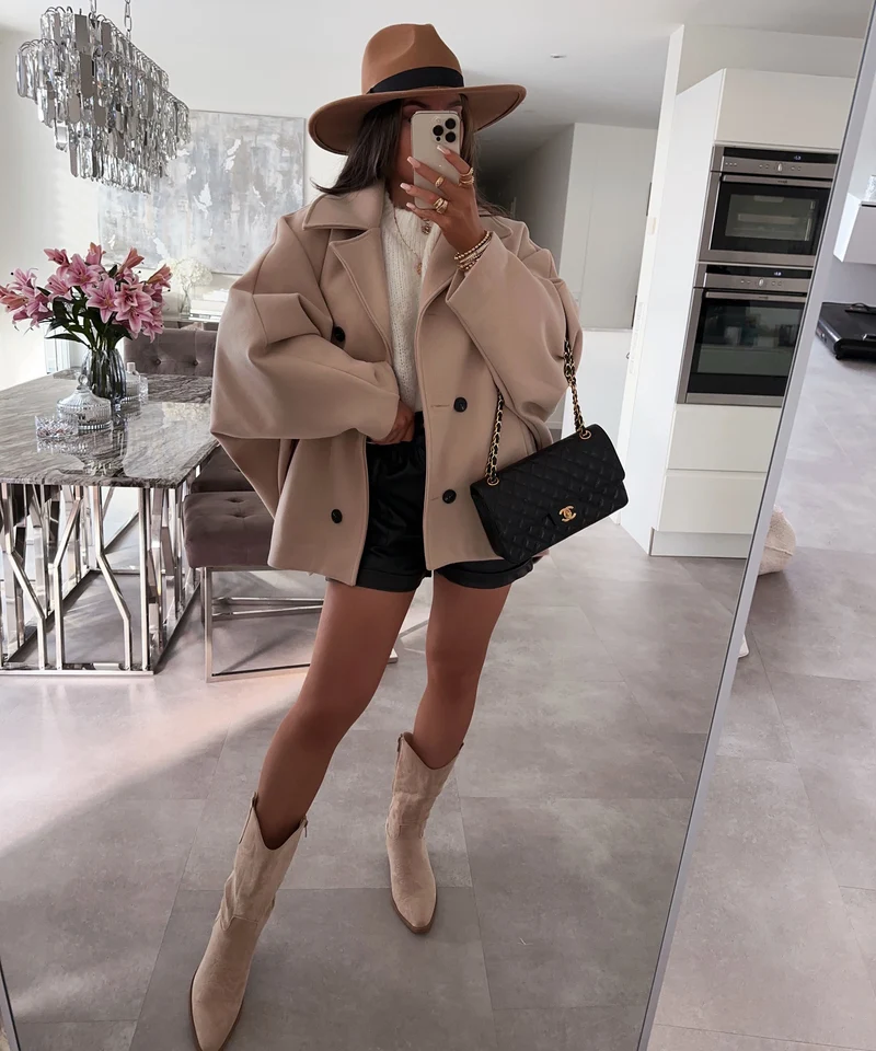 Oversize Jacke Joana Beige