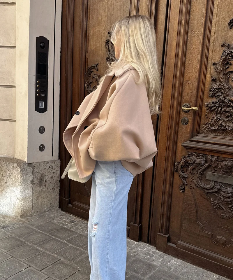 Oversize Jacke Joana Beige