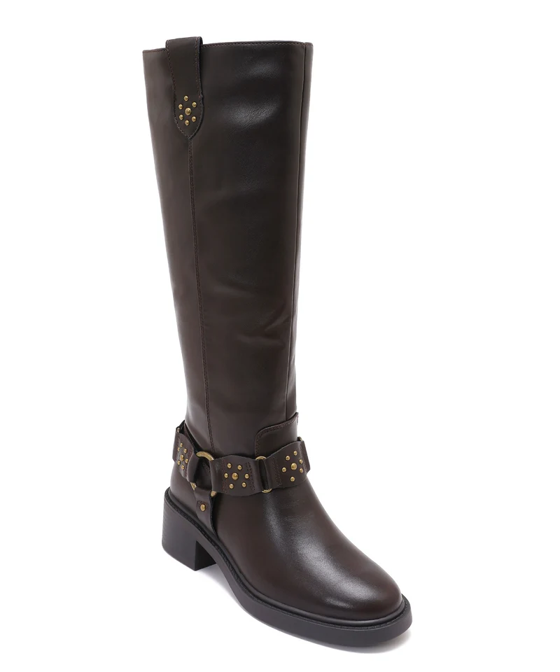 Stiefel Nyra Nieten Braun