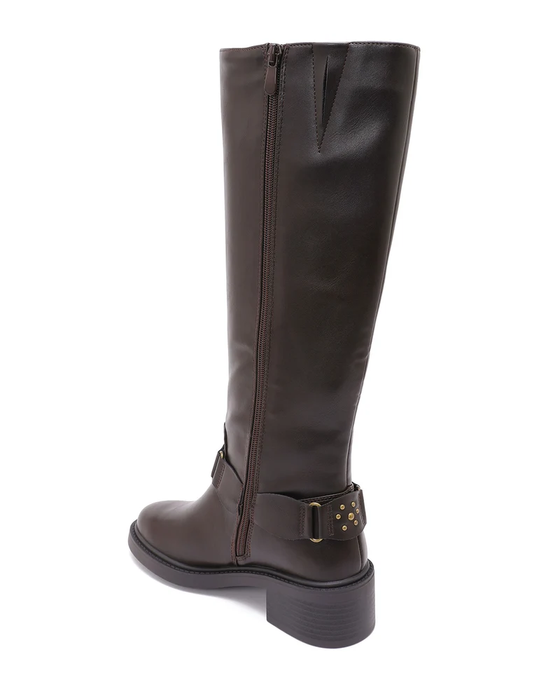 Stiefel Nyra Nieten Braun
