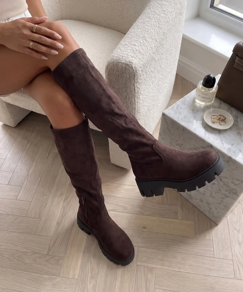 Wildleder Stiefel Asha Braun