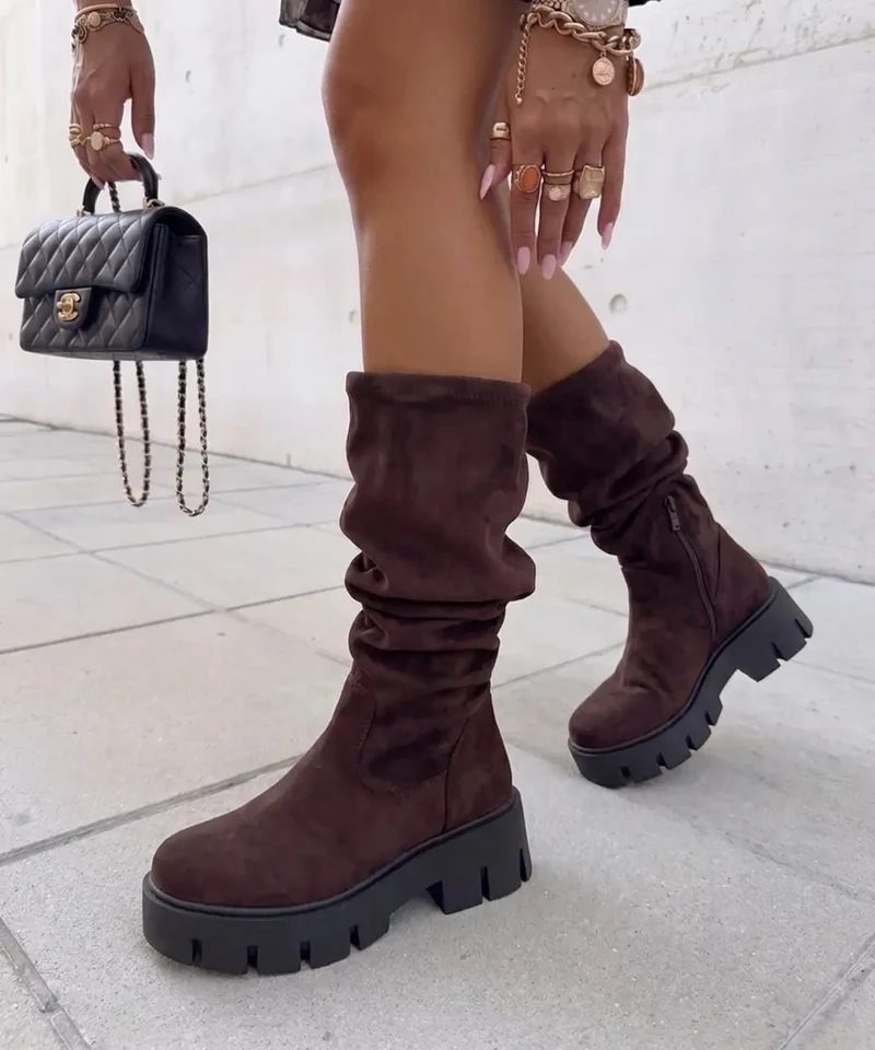 Wildleder Stiefel Asha Braun