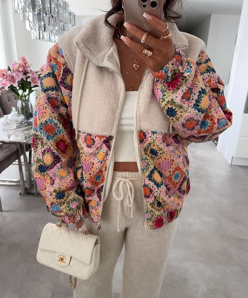 Jacke mit Teddyfell Lois Bunt