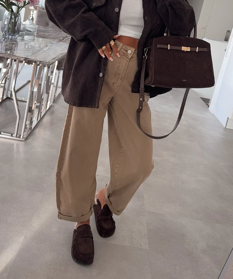 Stretch Balloon Jeans Aviana Camel