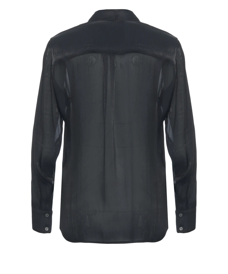 Blusa con scollo a v