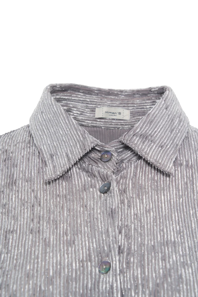 Camicia con dettaglio plissettato